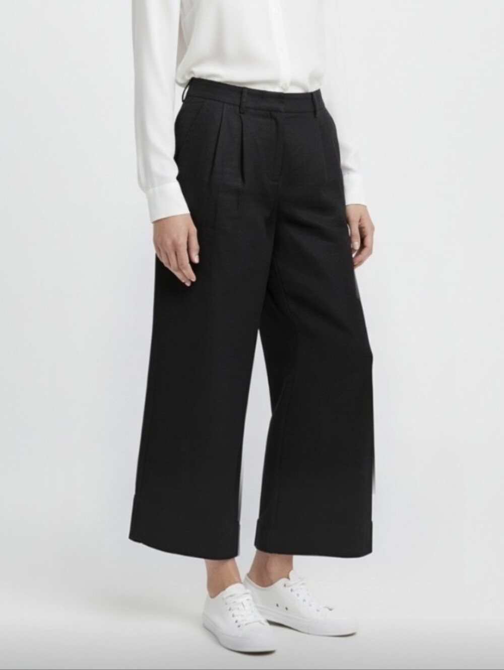 NWT@$90! THE GAP! RICH FAB LINEN BLEND WIDE LEG HIGH WAIST PANTS, TROUSERS! 14P